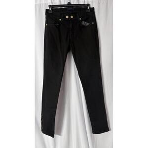Ramy‎ Brook New York Womens Black Ankle Zip Skinny Jeans Denim Size 26 EUC